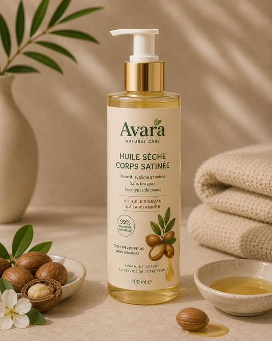 Huile Corps Nourrissante Argan & Vanille